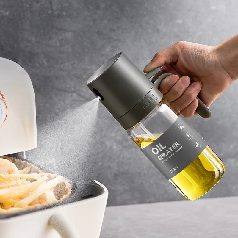 Glazen Olie Spray voor Airfryer & Keuken – Gezond Doseren Zonder Knoeien