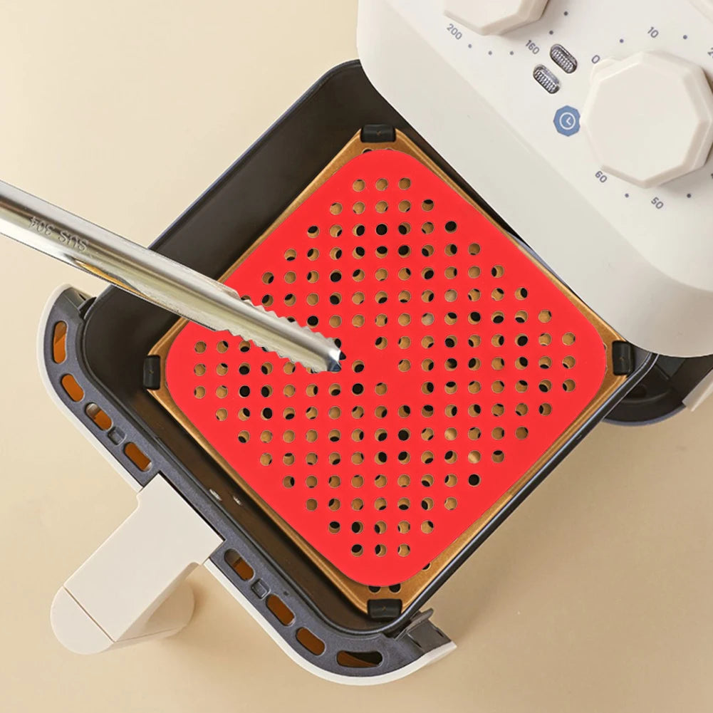 Siliconen Airfryer Mat – Geen Aankoeken & Supersnel Schoon