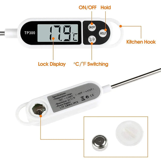 Digitale Keukenthermometer – Snel & Nauwkeurig Garen
