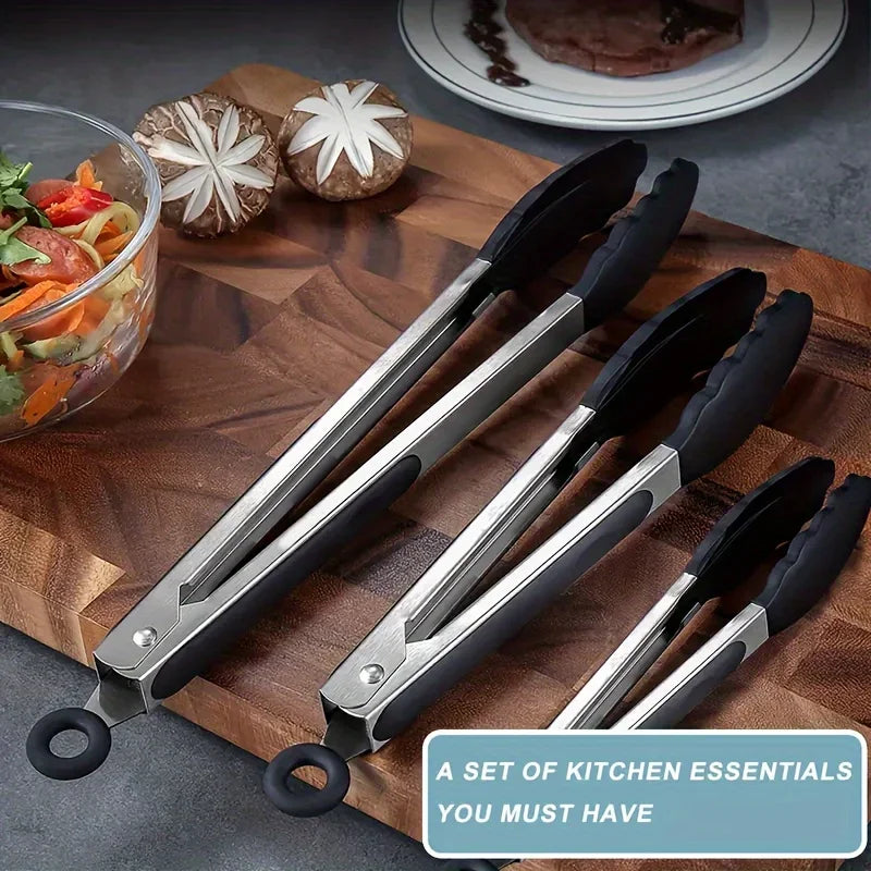 RVS Keukentang met Siliconen Tips – Hittebestendig & Antislip