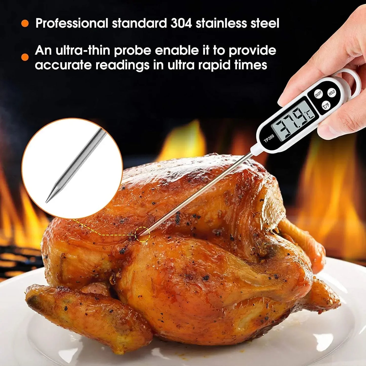 Digitale Keukenthermometer – Snel & Nauwkeurig Garen