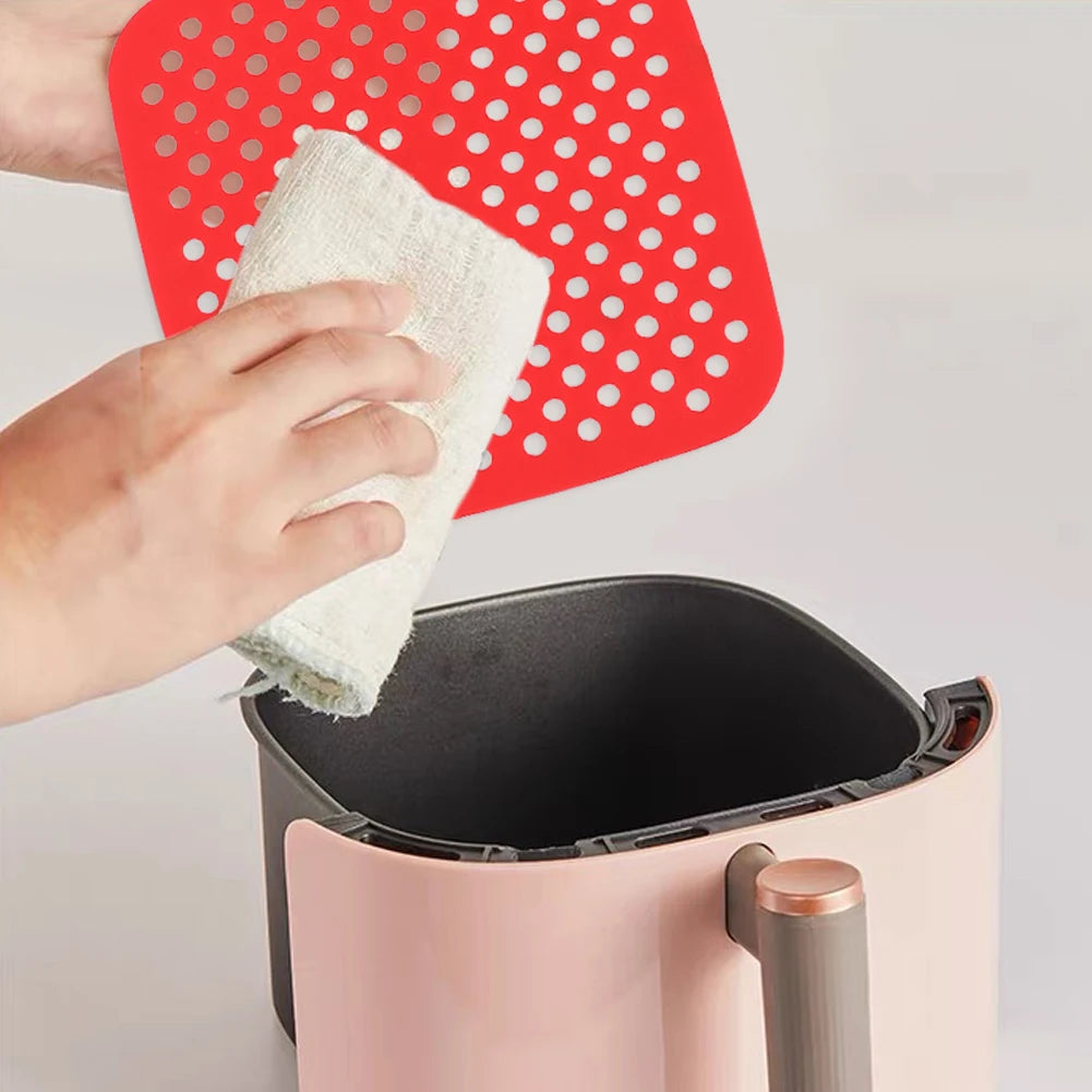Siliconen Airfryer Mat – Geen Aankoeken & Supersnel Schoon
