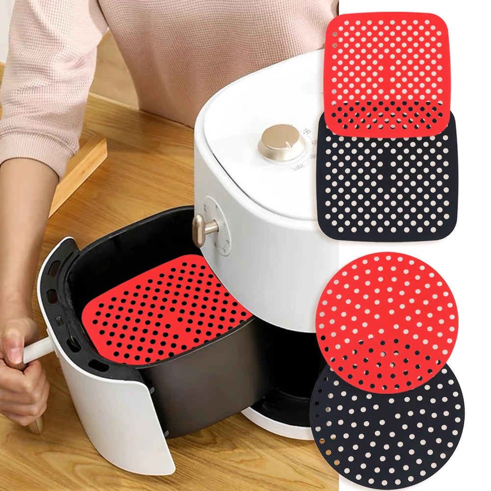 Siliconen Airfryer Mat – Geen Aankoeken & Supersnel Schoon