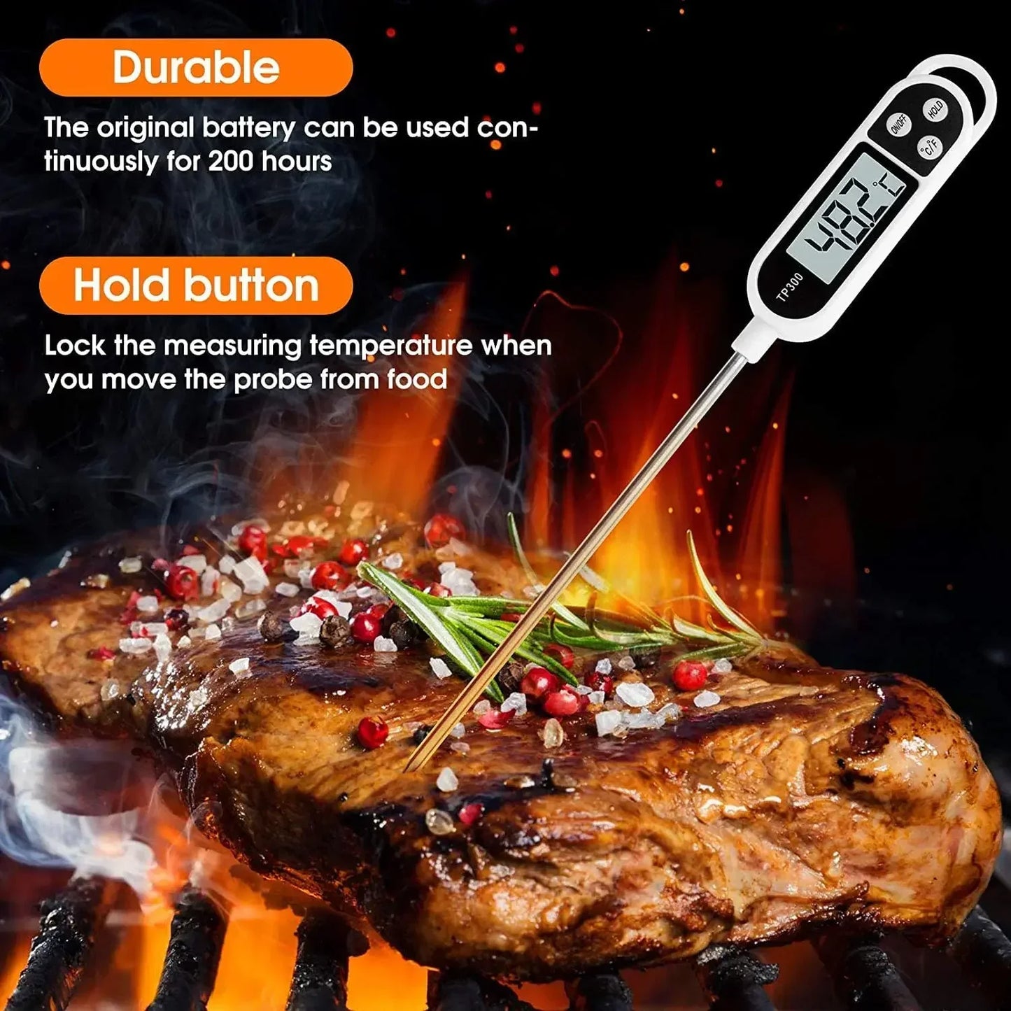 Digitale Keukenthermometer – Snel & Nauwkeurig Garen
